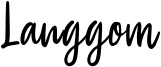 Langgom Font