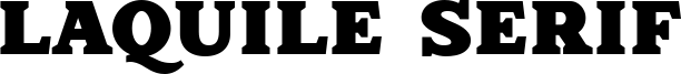 Laquile Serif Font