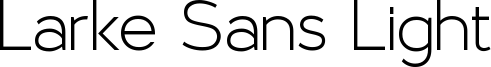 Larke Sans Light Font
