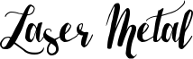 Laser Metal Font