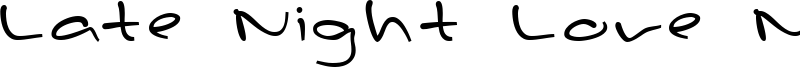 Late Night Love Notes Font