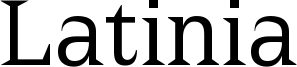 Latinia Font