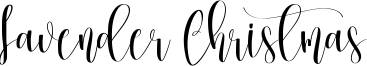 Lavender Christmas Font
