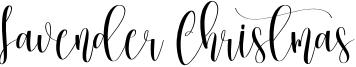 Lavender Christmas Font
