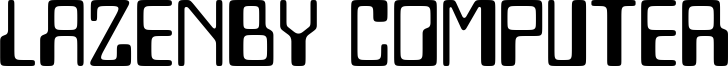 Lazenby Computer Font