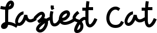 Laziest Cat Font