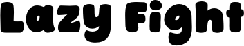 Lazy Fight Font