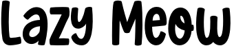 Lazy Meow Font