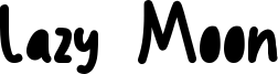 Lazy Moon Font