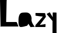Lazy Font