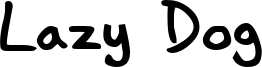 Lazy Dog Font