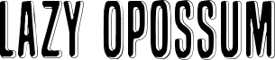 Lazy Opossum Font