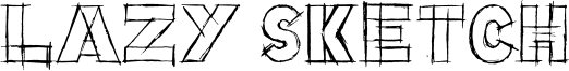 Lazy Sketch Font