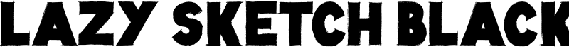 Lazy Sketch Black Font