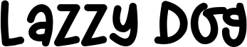 Lazzy Dog Font