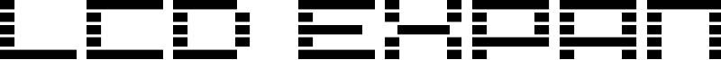 LCD Expanded Font
