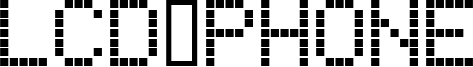 LCD Phone Font