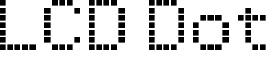 LCD Dot Font
