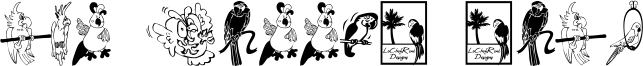 LCR Parrot Talk Font