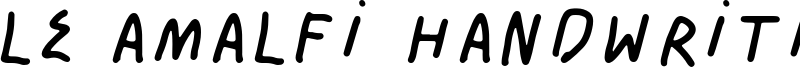 Le Amalfi Handwriting Font