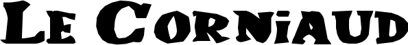 Le Corniaud Font