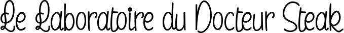 Le Laboratoire du Docteur Steak Font