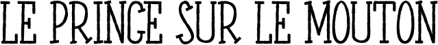 Le Prince Sur Le Mouton Font