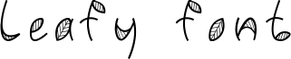 Leafyfont.ttf