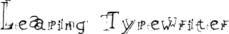 Leaping Typewriter Font