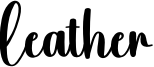 Leather Font