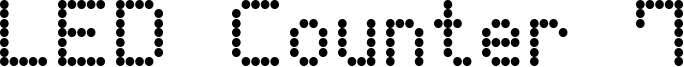LED Counter 7 Font