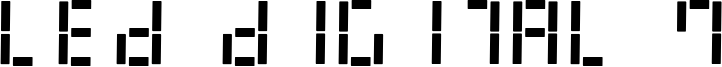 LED Digital 7 Font