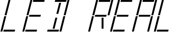 LED Real Font