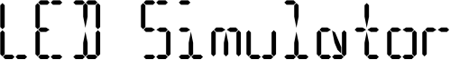 LED Simulator Font