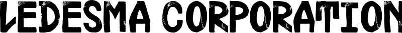 Ledesma Corporation Font