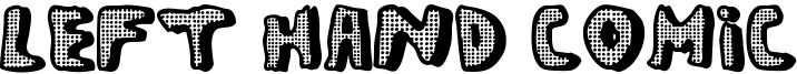 Left Hand Comic Font