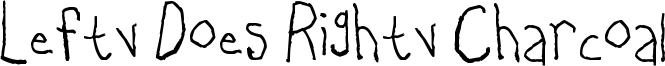Lefty Does Righty Charcoal Font