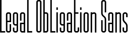 Legal Obligation Sans Font
