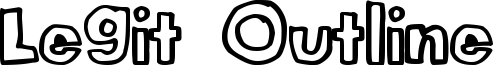 Legit Outline Font