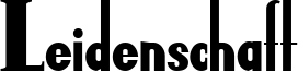 Leidenschaft Font