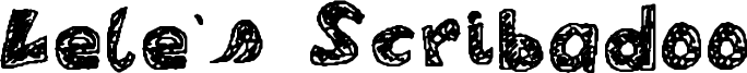 Lele's Scribadoo Font