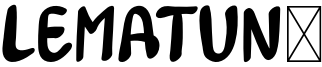 Lematun1 Font