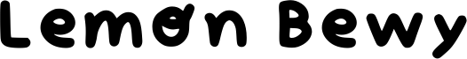 Lemon Bewy Font