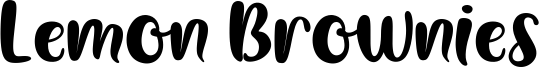 Lemon Brownies Font