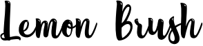Lemon Brush Font