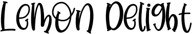 Lemon Delight Font