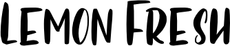 Lemon Fresh Font