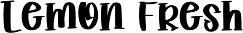 Lemon Fresh Font