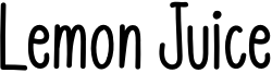Lemon Juice Font