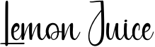 Lemon Juice Font